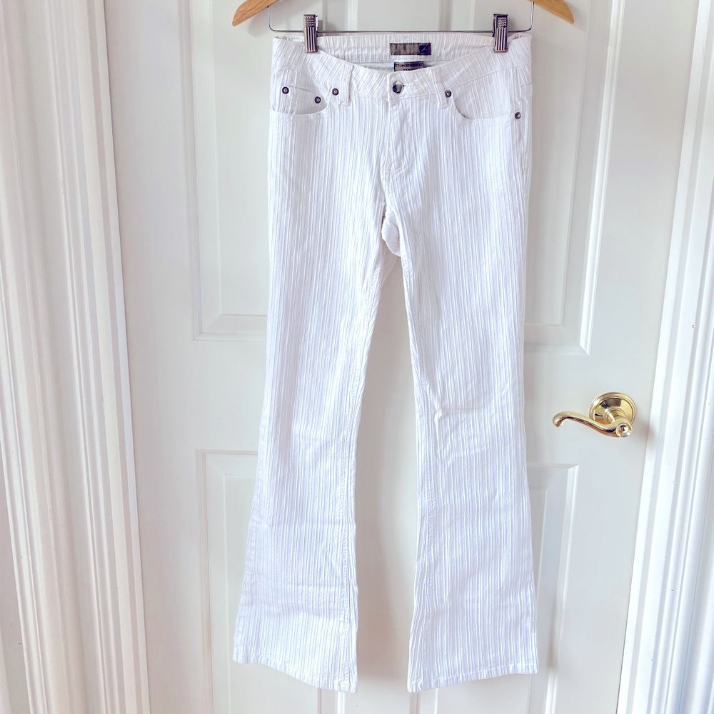 White Flared Bottom Jeans